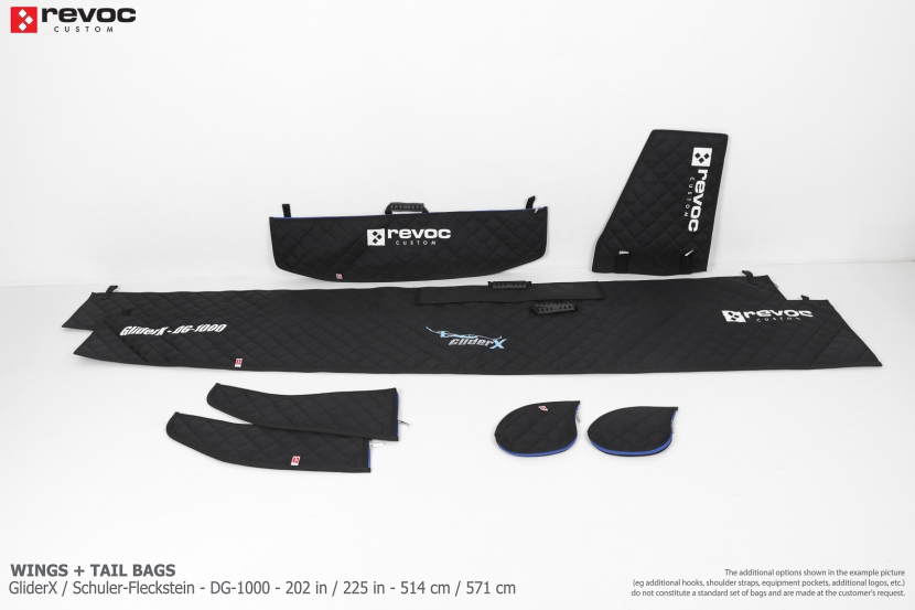 GliderX / Schuler-Fleckstein - DG-1000 - 202 in / 225 in - 514 cm / 571 cm